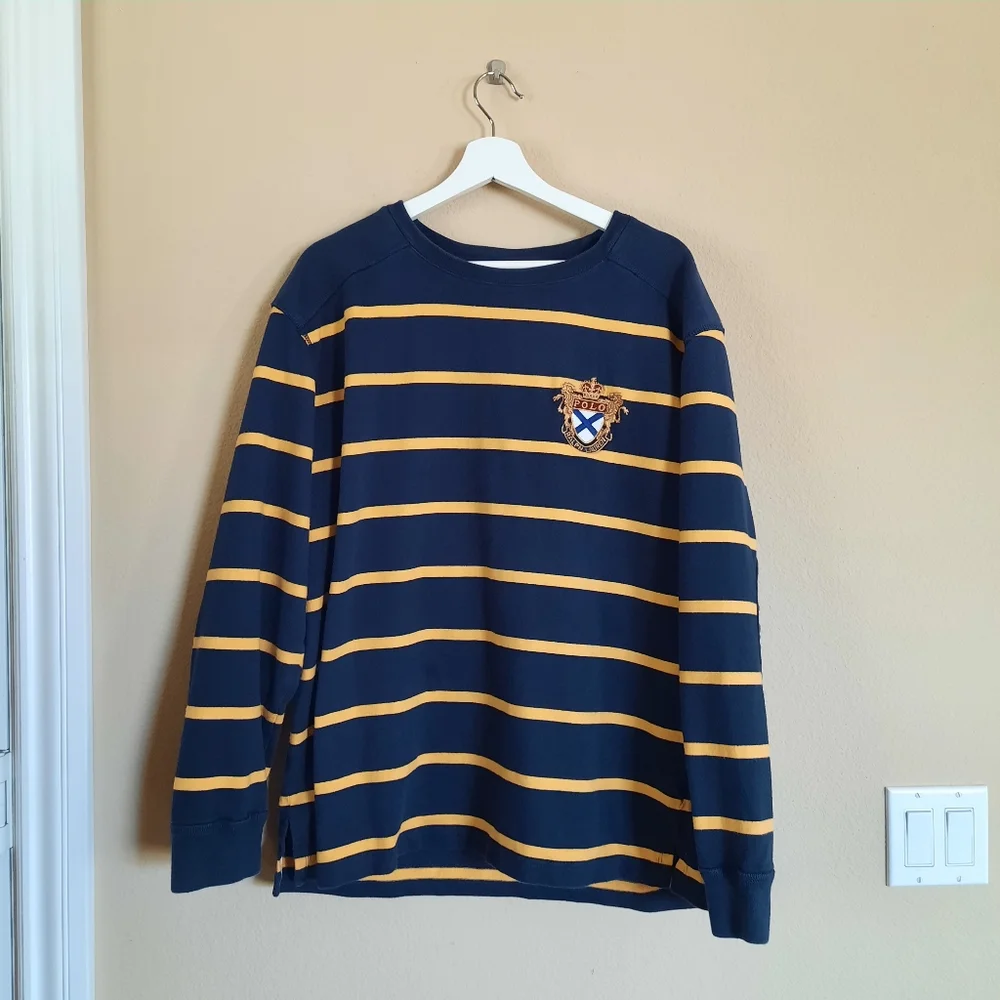 Polo Ralph Lauren Rugby Sweater Cotton Classic Preppy Timeless Old Money
